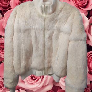 Eizzo Soft rabbit fur jacket